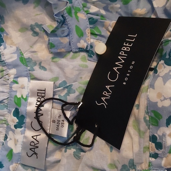 Sara Campbell The Agatha Blouse Limited Ed. Floral Cottagecore Prairie Sz.S - Picture 12 of 12